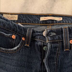 Levi's Indigo Denim Jeans with Copper Details
